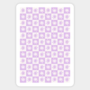 Lisa Says Gah Inspired Checkered Flower Trendy Lilac Sticker